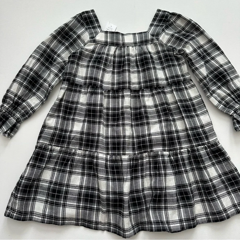 Gap Kids Long Sleeve Plaid Dress Size XS (4/5) Little Girls